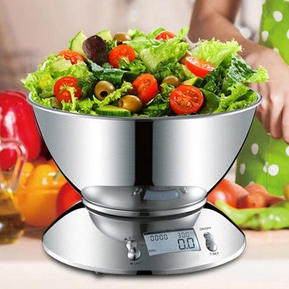 Electronic Kitchen Scale Stainless Steel Peeled Fruit Baking Weighing Balance