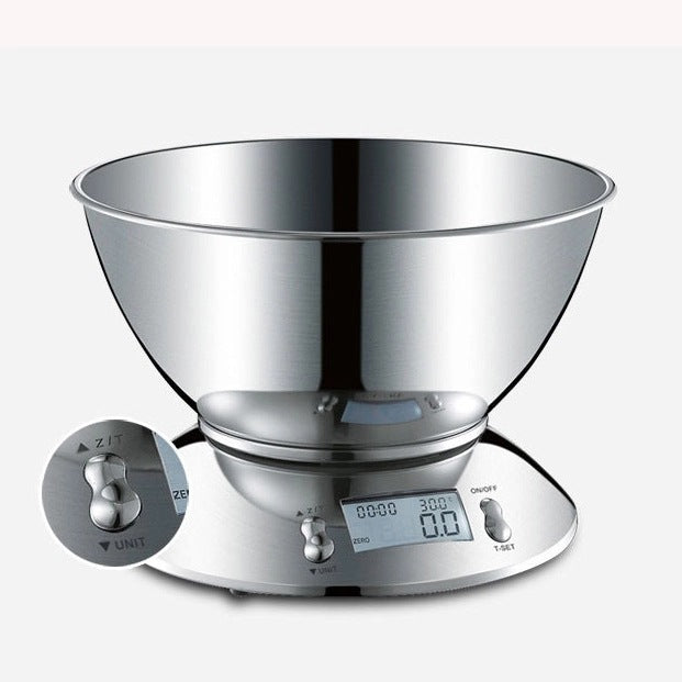 Electronic Kitchen Scale Stainless Steel Peeled Fruit Baking Weighing Balance