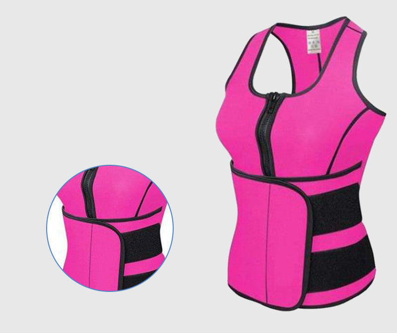 Sweat Neoprene Tank Top Slimming Adjustable Waist Trainer Belt Body Shaper Tummy