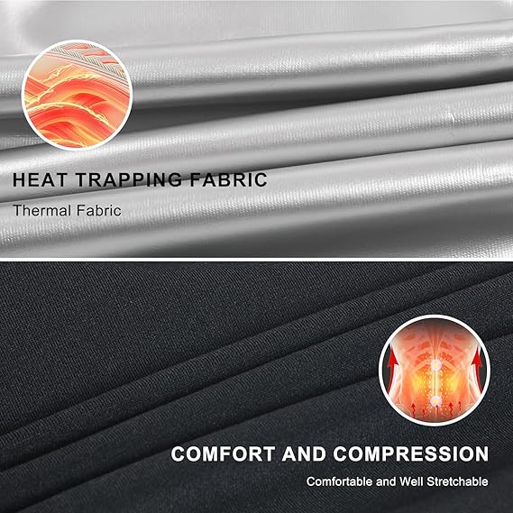 Sauna Suit With Trousers For Men Long Sleeve Heat Trapping Sweat Joggers Body