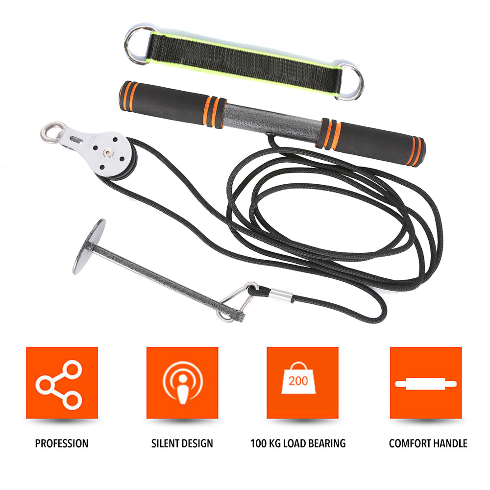 Fitness Arm Muscle Blaster Trainer Biceps Triceps Pull Rope Wrist Roller