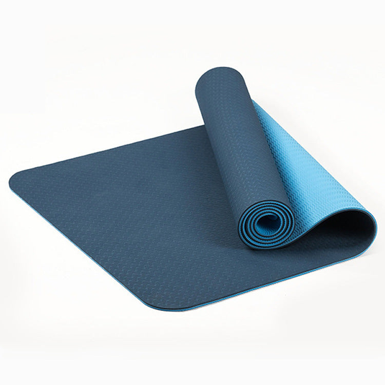 Thickened 8mm Two-color Long Yoga Mat