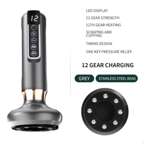 Electric Vacuum Cupping Massager For Body Anti-cellulite Suction Cup Gua Sha
