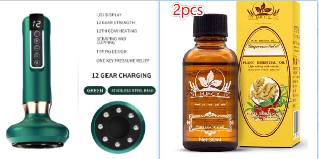 Electric Vacuum Cupping Massager For Body Anti-cellulite Suction Cup Gua Sha
