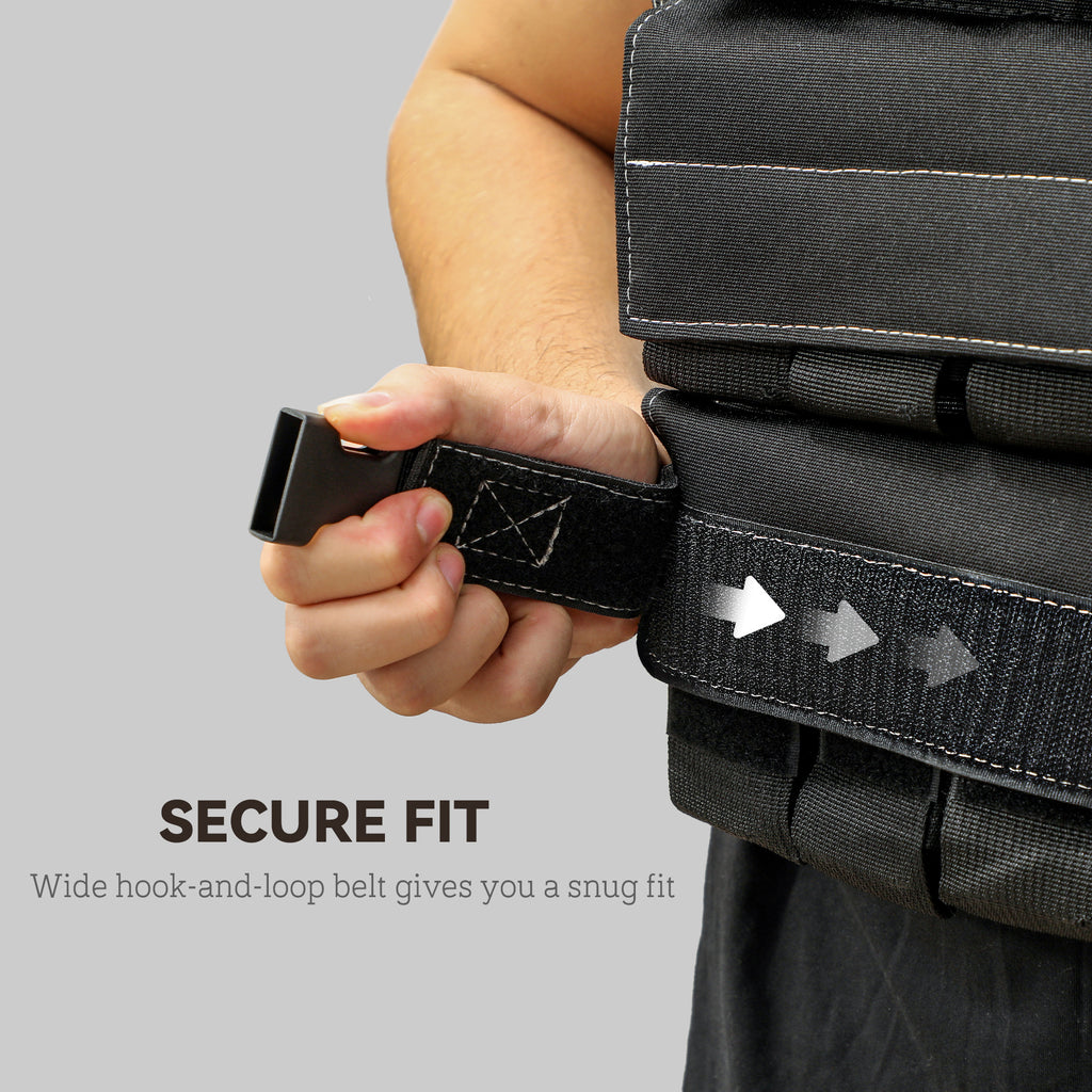 15KG Adjustable Weighted Vest With 30 Metal Weights