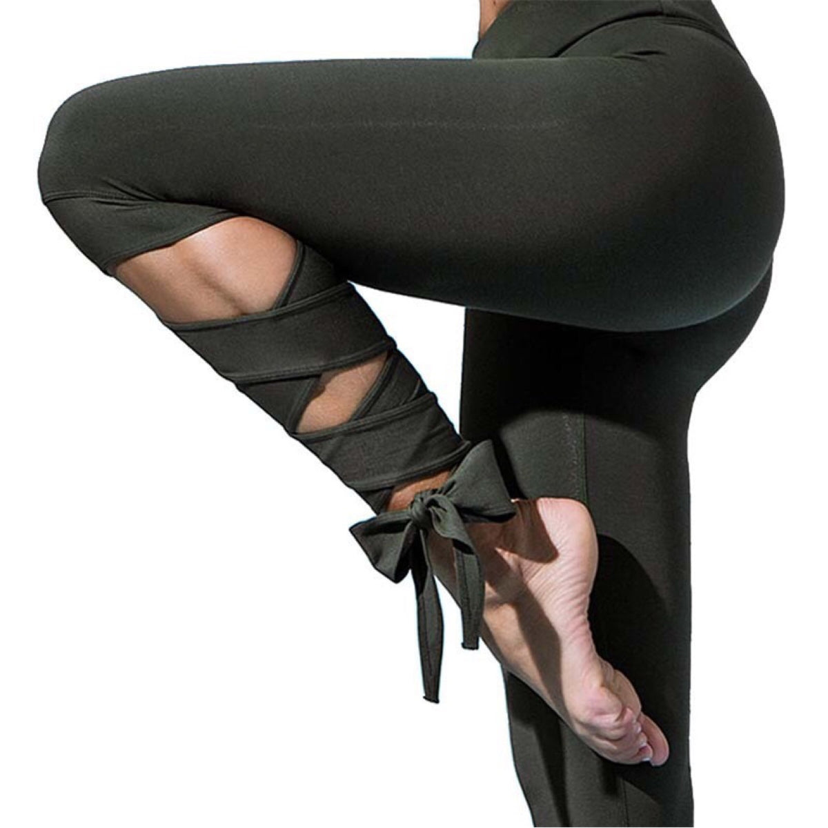Yoga Sports Tight Leggings For Women Fitness Pants Dance Ballet Bandage Running