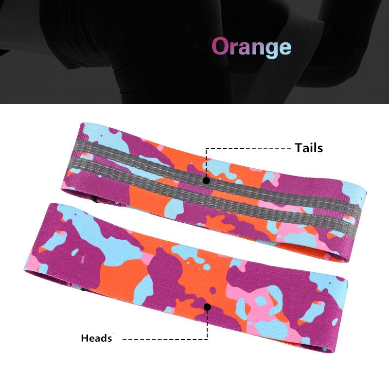 Anti-slip Yoga Camouflage Color Resistance Band