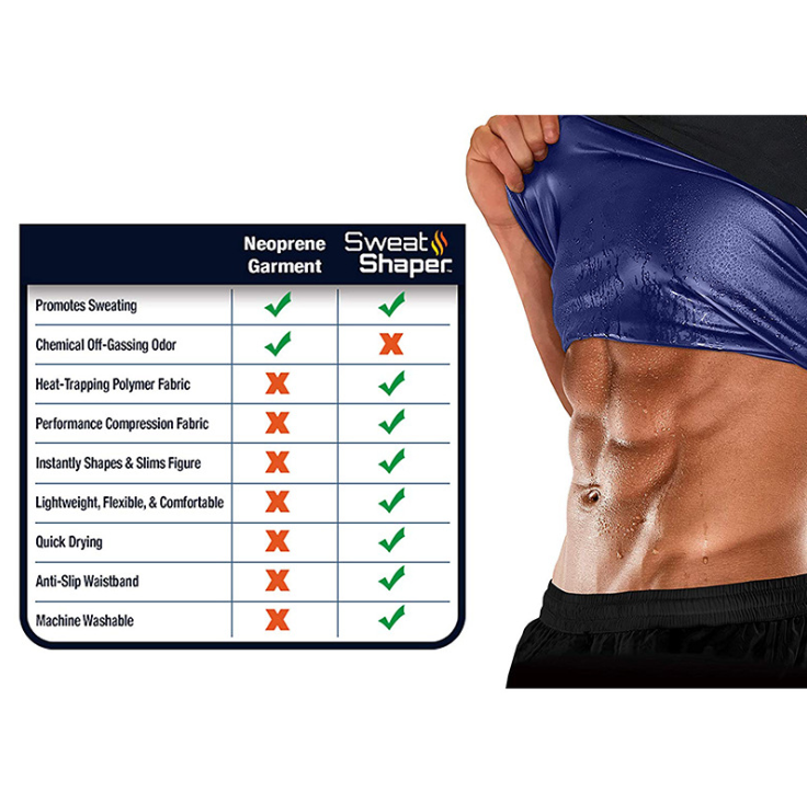 Abdomen Fitness Sweat Vest Running Sportswear