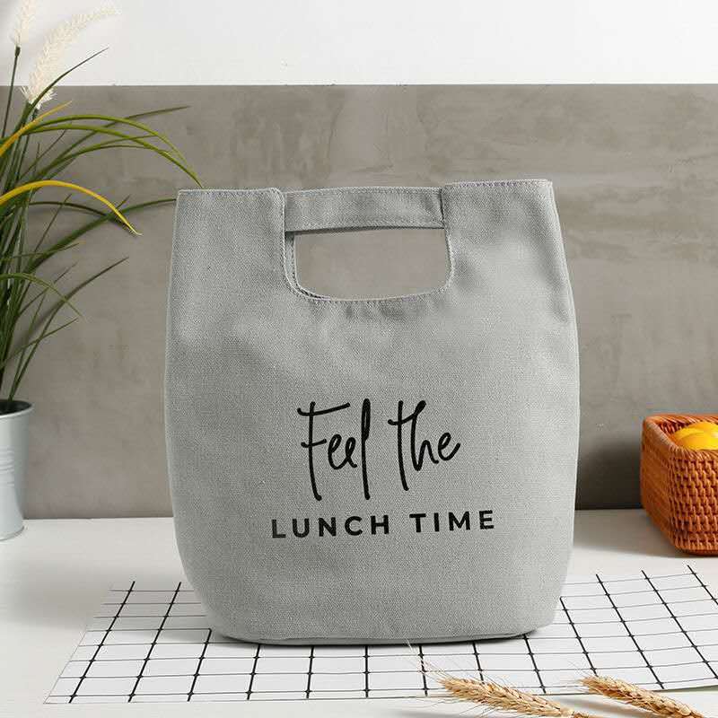 Canvas Lunch Box Bag Tote