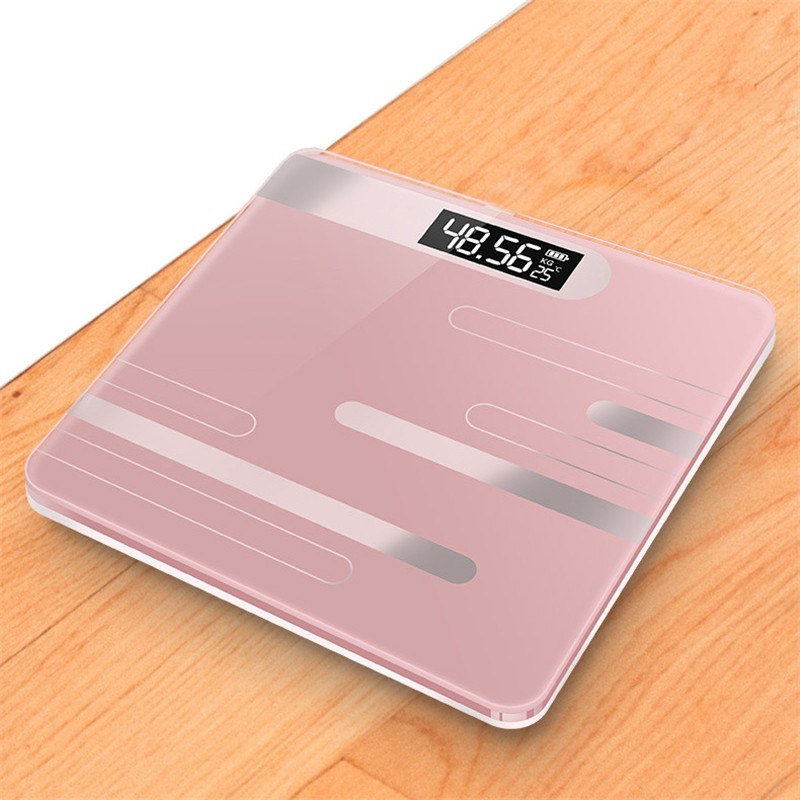 Glass Smart Bathroom Body Scale, USB Charging