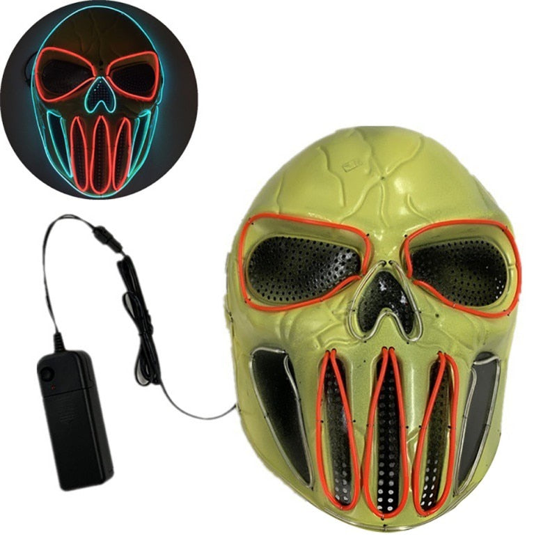 Halloween Ice Blue Scary Mask