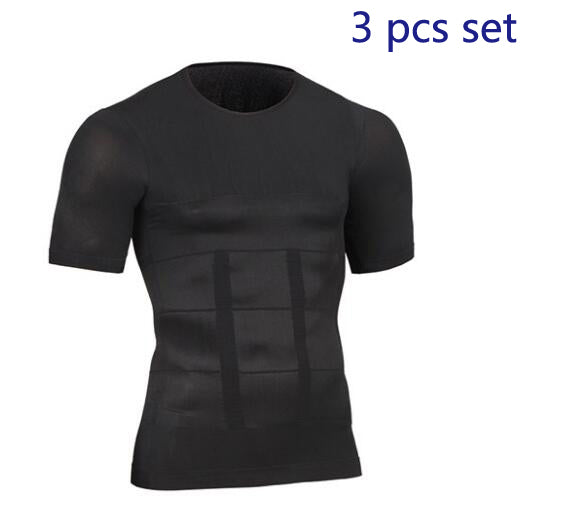 Men's Body Shaper Slimming T-shirt