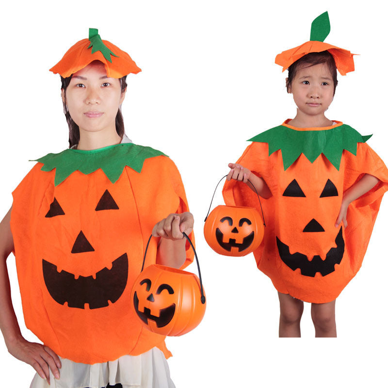 Halloween Costume Into Performance Pumpkin Lamp Modeling Wear