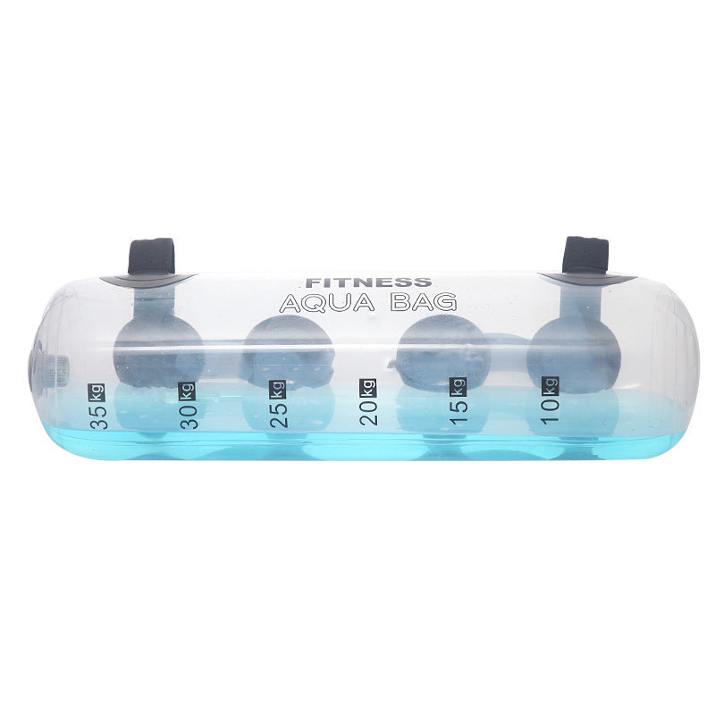 Transparent Cylindrical Weight-bearing Fitness Water Dumbbell Exercise Training