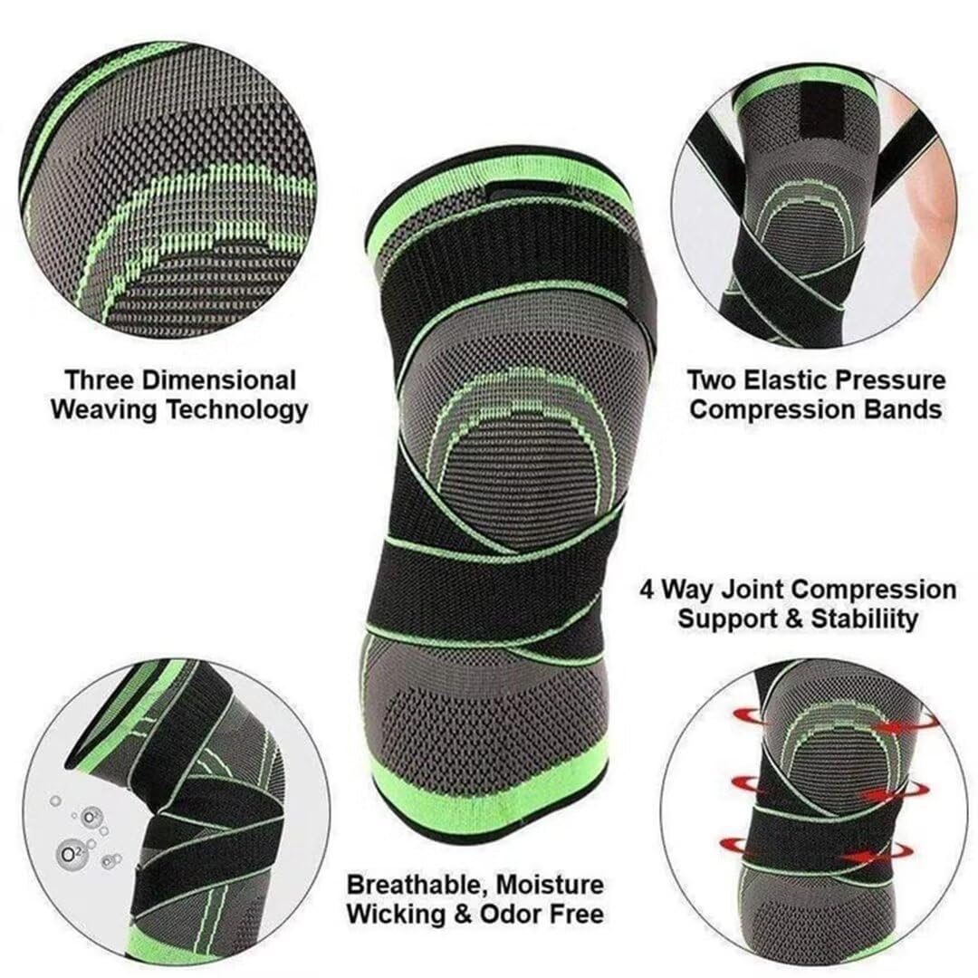 Unisex Knee Support Wrap For Meniscus Protection-compression Straps, Adjustable