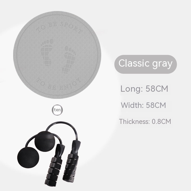 Round TPE Exercise Mat for Skipping & Yoga