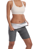 High Waist Tummy Control Sauna Sweat Shorts For Women Plus Size Thermo Slimming
