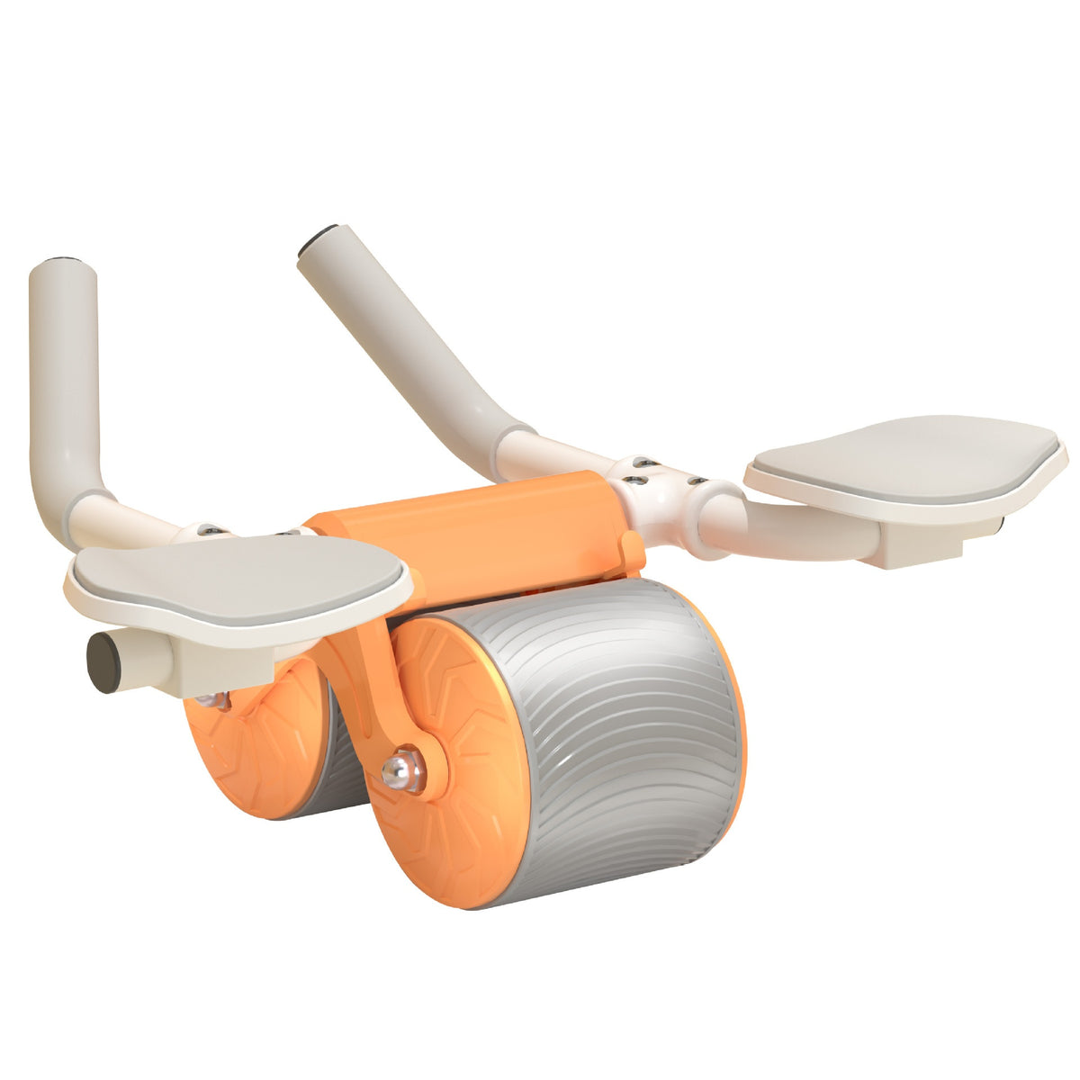 Self Retracting Ab Wheel With Elbow Support Abdominal Crunch Trainer For A