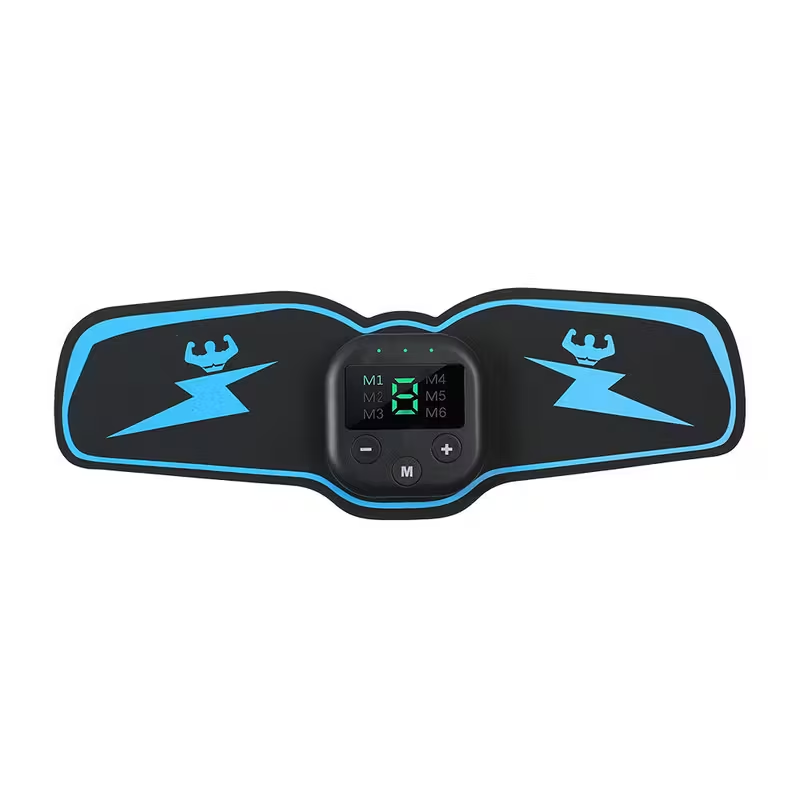 Rechargeable EMS Abdominal Muscle Toning Belt With ABS Stimulator For Fitness