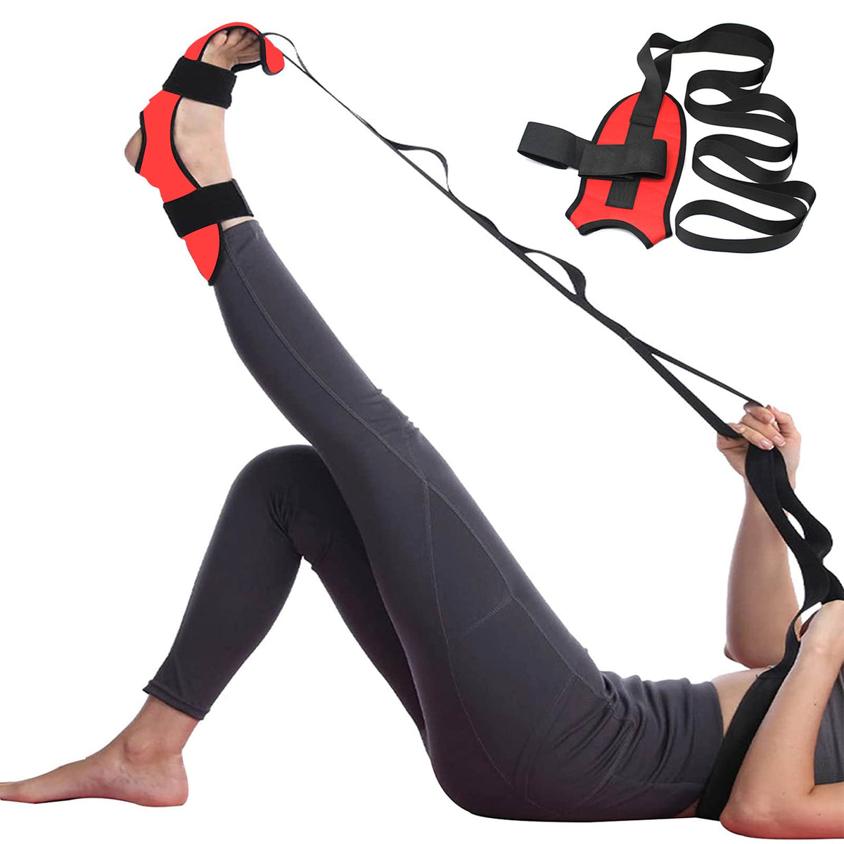 Fitness Yoga Ligament Stretching Belt Foot Rehabilitation Strap Plantar