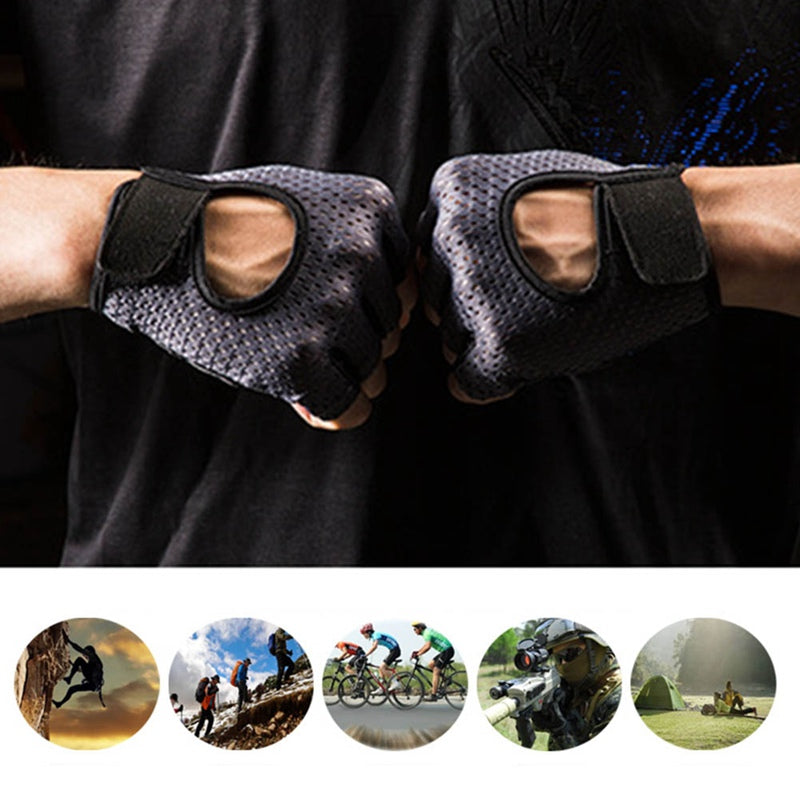 Half Finger Gloves Sports Fitness Outdoor Riding Non-slip Wear