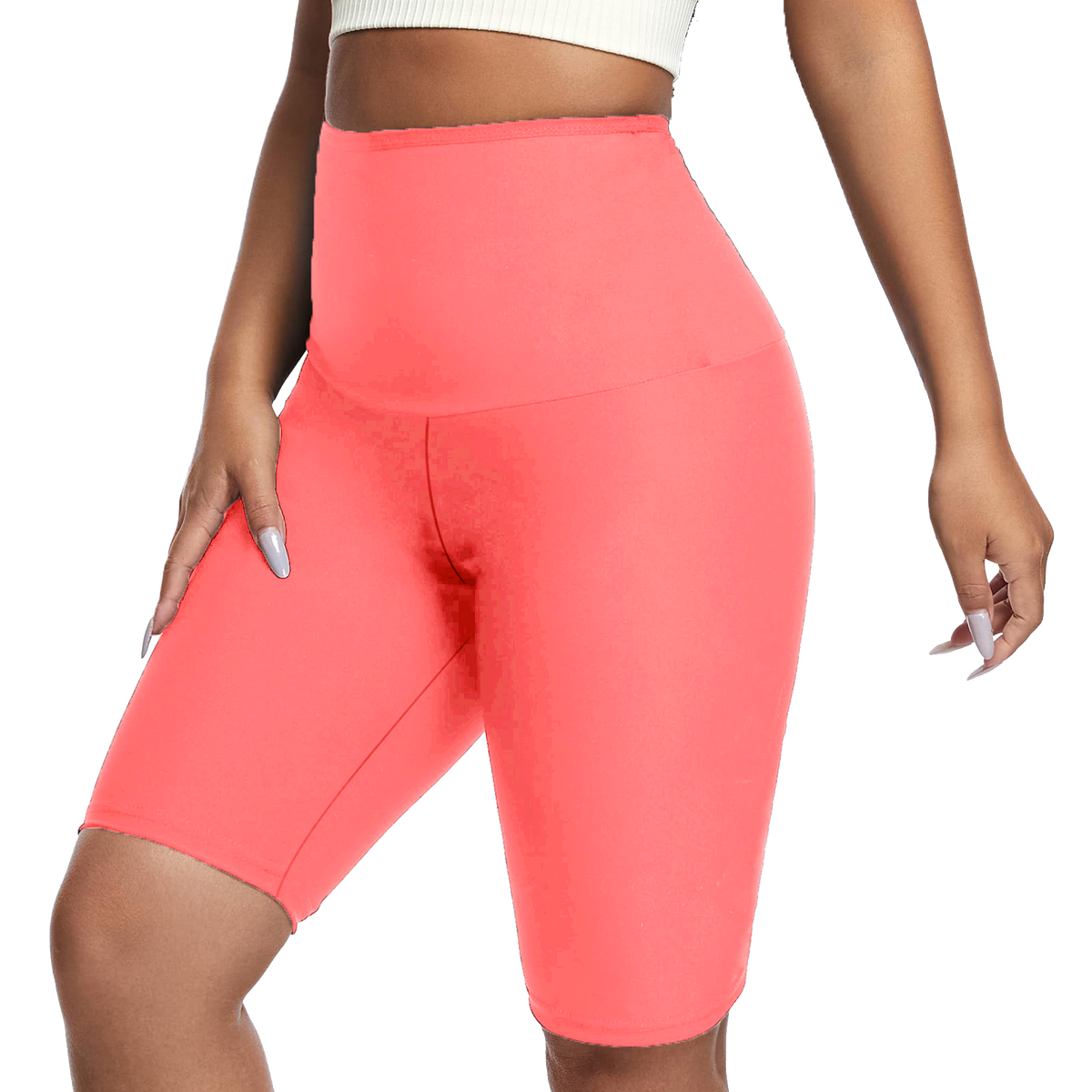Plus Size Women Sauna Sweat Shorts High Waist Thermo Trainer Slimming