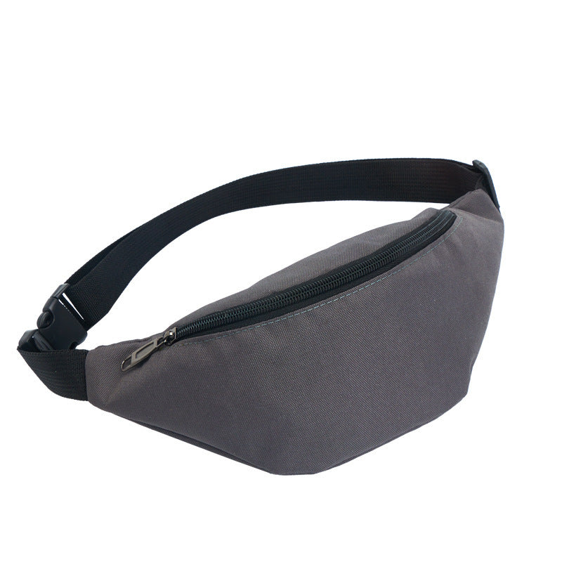 Men And Women Solid Color Running Belt Bag