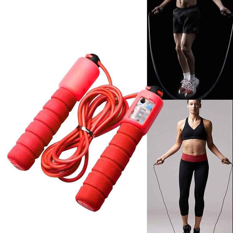 Skipping Rope With Counter Adjustable Length Wear-resistant Foam Cotton Handle