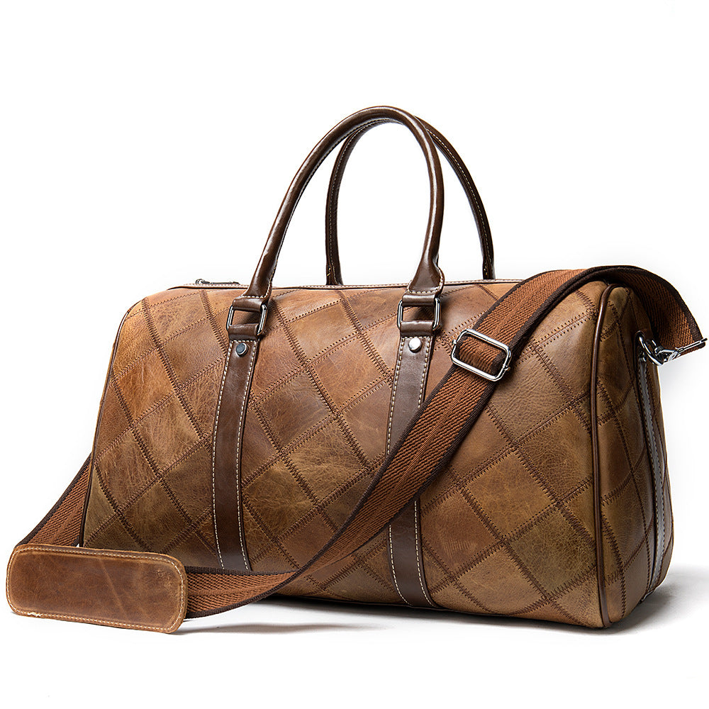Checked Vintage Men's Bag Duffel