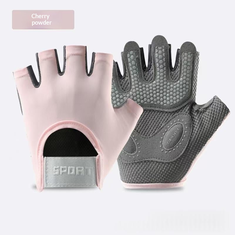 Callus-protecting Half-finger Gym Gloves For Weightlifting And Strength Training
