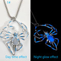 Halloween Creative Stereo Luminous Spider Necklace Jewerly Glowing Night
