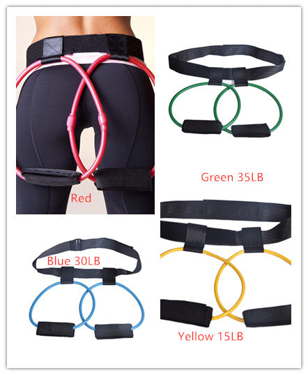 Fitness Women Body Butt Band Resistance Bands Adjustable Waist Belt Pedal