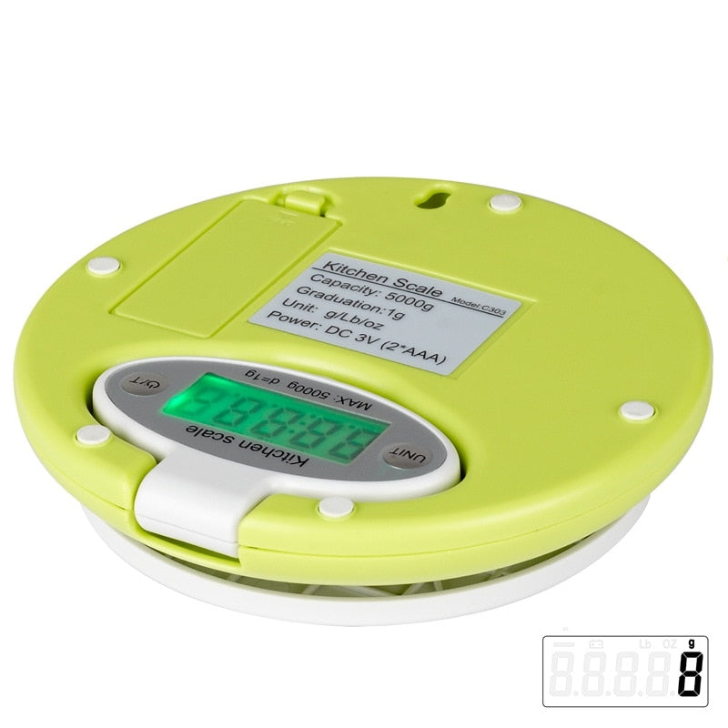 Practical 5KG 1g LCD Display Electronic Kitchen Scale Digital Food Diet Postal