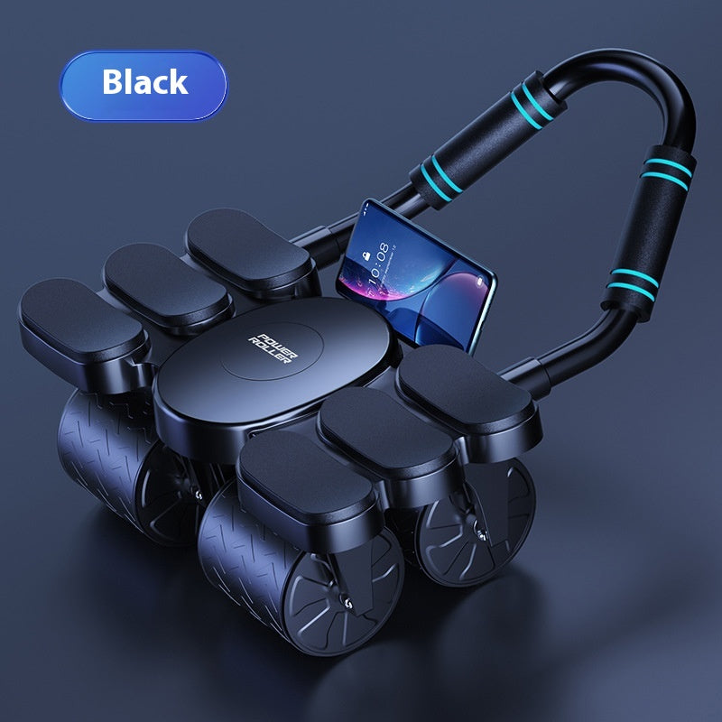 Four-wheel Abdominal Wheel Automatic Rebound Muscle Training Firm Abs Thin