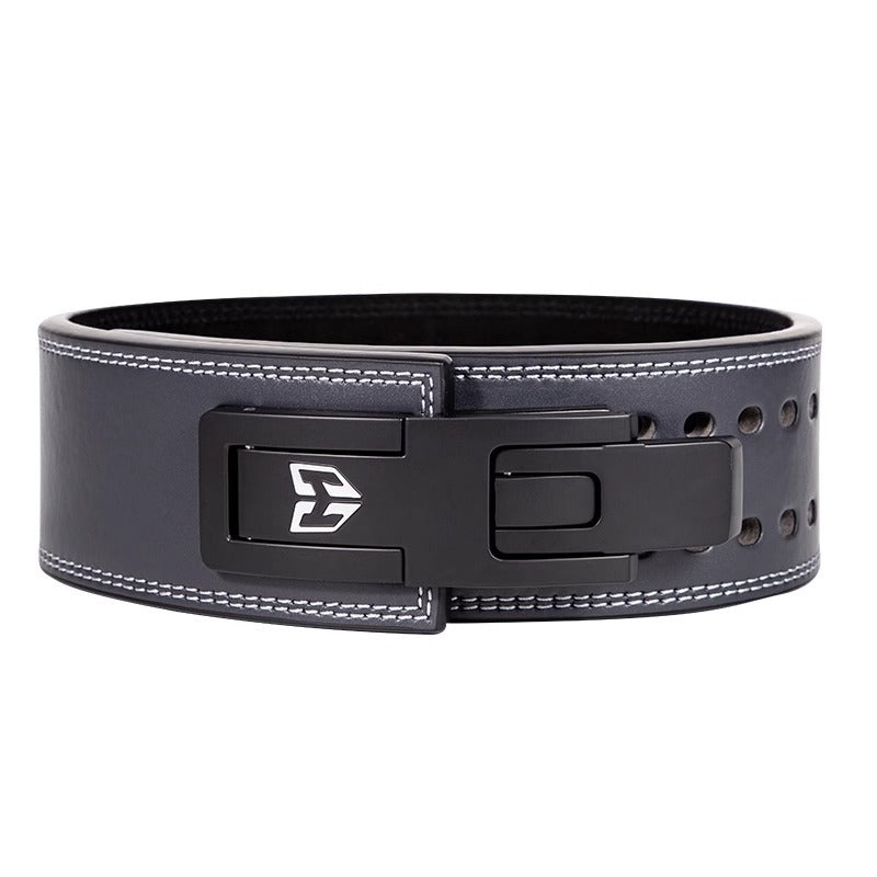 Power Lift Fitness Belt Quick Buckle Squat Hard Pull Cowhide Lever Quite Weight