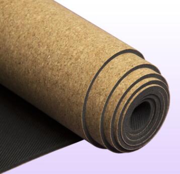 5MM Non-slip Cork Rubber Natural Yoga Mat For Fitness Women Pilates Gymnastics