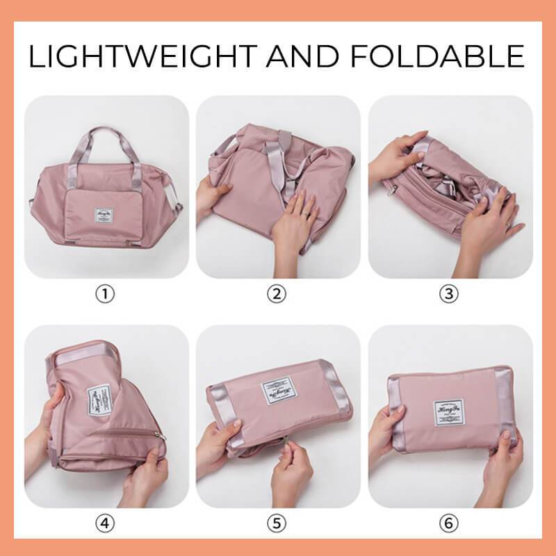 Foldable Storage Travel Bag Waterproof Large Capacity Gym Fitness Weekender