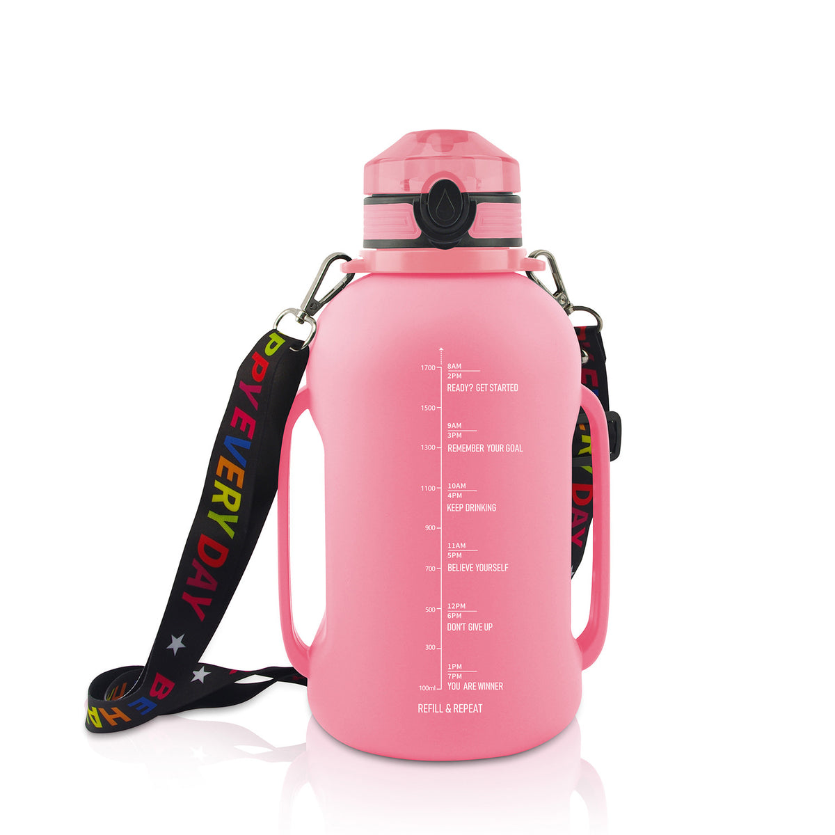Large Capacity Water Cup Fitness Portable Roll Food Grade Silicone Belly