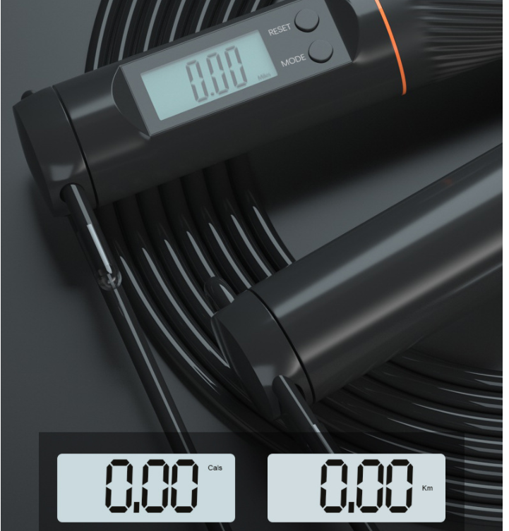 Silicone Counting Skipping Rope Cordless Smart Counter
