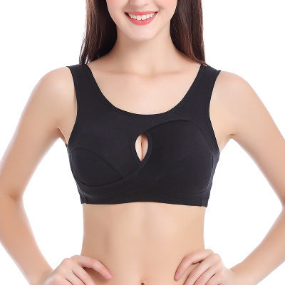 Cotton Anti-expansion Anti-sag Gathering Adjustment Sports Bra