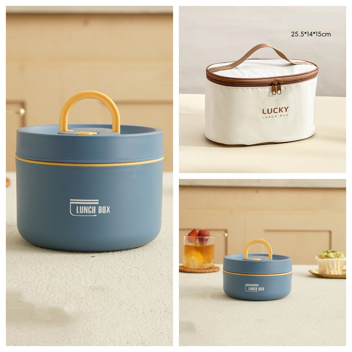 Portable Insulated Lunch Box With Cover