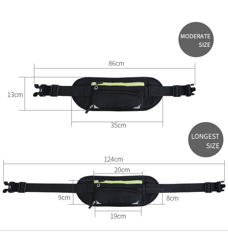Running Waist Belt Bag Marathon With Water Bottle For 4.8-6.6 Inch Phone Sports
