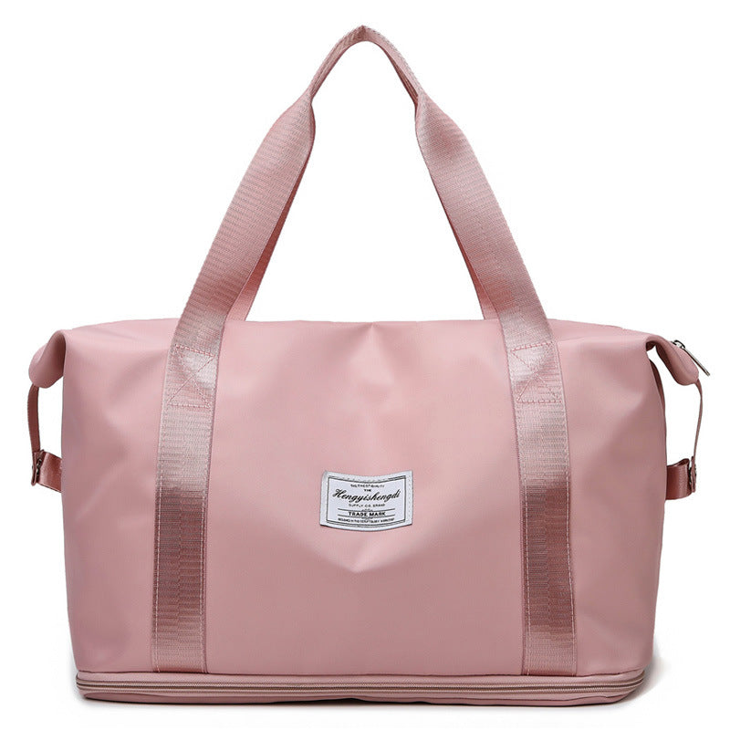 Large Capacity Expandable Gym Bag For Women - Waterproof Travel Duffel With Wet