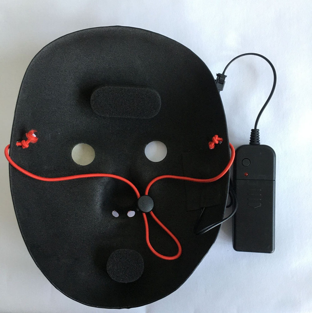 LED Mask Luminous Glowing Halloween Party Neon EL Cosplay
