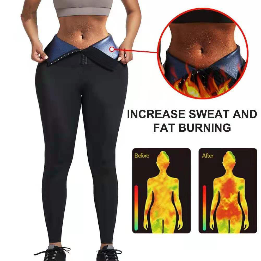 Sauna Long Pants Fitness Exercise Thermo Sweat Leggings Training Slimming Pant