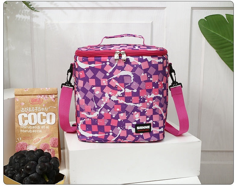 Outdoor Large Capacity Picnic Ice Pack Oxford Cloth Lunch Box PVC Insulated Bag