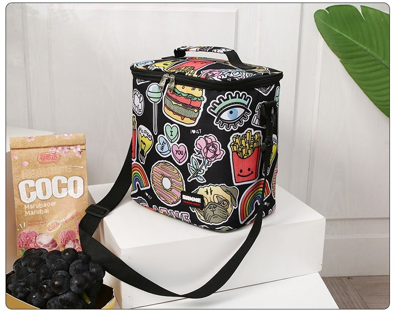 Outdoor Large Capacity Picnic Ice Pack Oxford Cloth Lunch Box PVC Insulated Bag