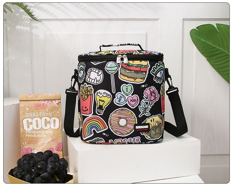 Outdoor Large Capacity Picnic Ice Pack Oxford Cloth Lunch Box PVC Insulated Bag