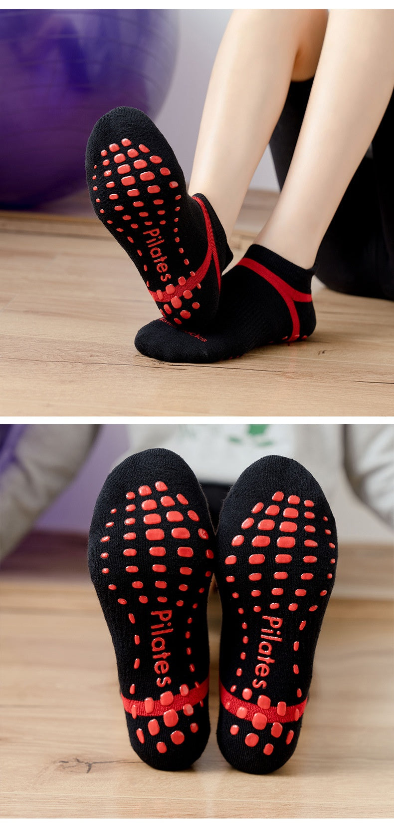 Non-Slip Terry Yoga & Pilates Socks
