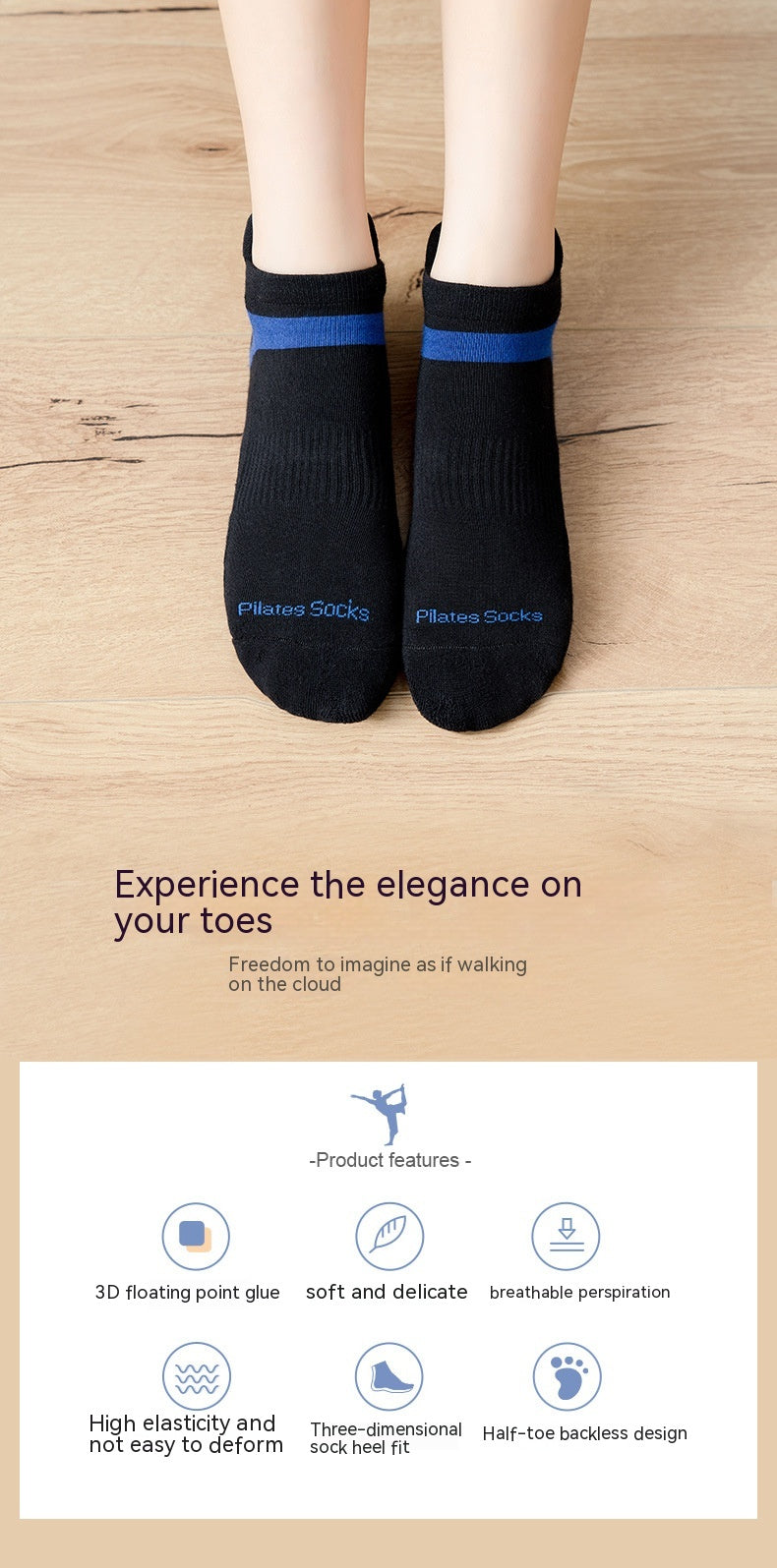 Non-Slip Terry Yoga & Pilates Socks